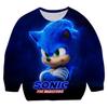 Outono 2025 Meninos Sonic 2 Pulôver Gola O Moletom Desenho Animado Crianças Moletom Manga Longa Roupas Infantis Bebê Meninos Desenho Animado Top 2-14 Anos