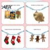 Nursery Room Wall Decor Stuffed Doll Cotton Hanging Storage Chain, Mounted Organizer with Plushie Display Chain Metal Clips, Boho Strap for
