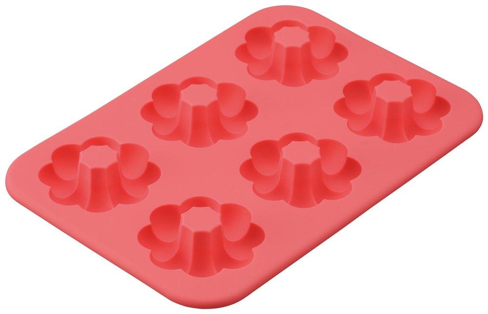 

Kai Corporation Silicone Donut Pon 6 CAKE MATE Heat-Resistant Mold, de, Cavities, DL-5998