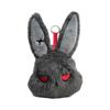 Fluffy Halloween Plushie Compact Stitched Bunny Bag Pendant Gothic Rabbit  Key Organizer