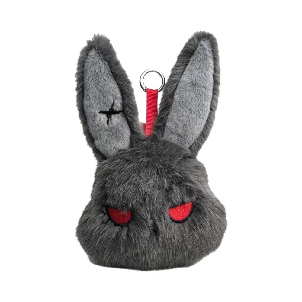 Fluffy Gothic Rabbit Soft Stitched Bunny Bag Pendant Halloween Plushie Teens Style 5
