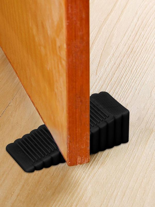 1pc Safety Door Stop Block Wedge Stop Door Stopper Home Offices Door Rear Retainer Impact Stopper Rubber Stops No Drill S/L