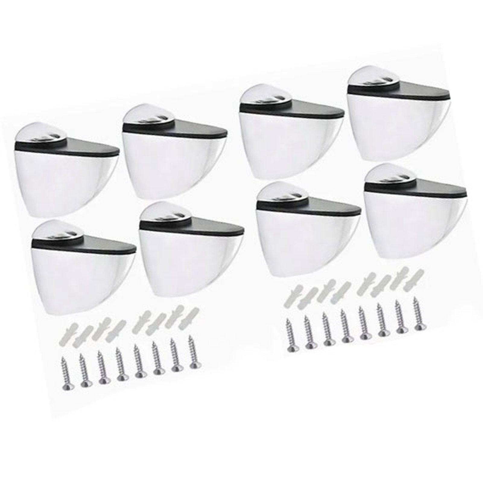 

8Pcs Glass Clamp Clip Holder for Frames Shelf Zinc Alloy Adjustable Laminate Plate Bracket Connector