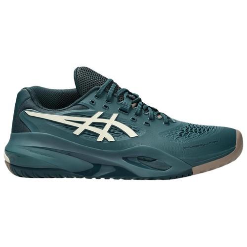 Asics GEL RESOLUTION 10 Low Top Tennis Shoes Men's Dark Green - 1041A487-300