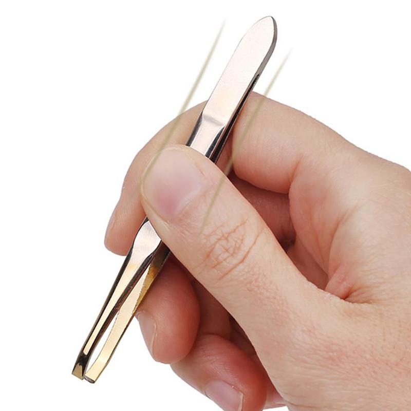 Eyebrow Tweezer Hair Beauty Fine Hairs Puller Stainless Steel Eye Brow Clips Removal Hair Removal Tweezers Makeup Tools
