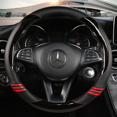 Kaymaz Araba Karbon Fiber direksiyon kılıfı Mercedes Ben AMG 38 cm Modelleri AC CLA E GLA GLC GLE SB CLS Sınıfı