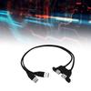 Double USB Male To Female Extension Cable Twin Port USB2.0 Extension Cable With Screw Hole Panel Mounting USB2.0