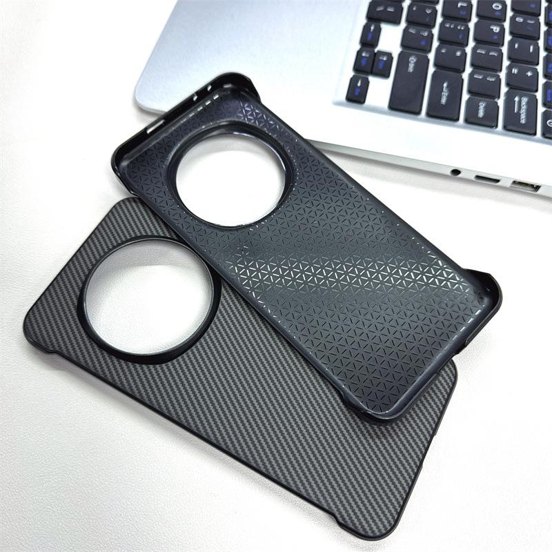 Applicable To Honor Magic7 Mobile Phone Case Without Border Large Hole Carbon Fiber Pattern Sticker Honor X60 Magnetic Anti-drop Protection