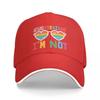 Lets Get One Thing Straight Im Not  funny gay Baseball Cap Trucker Hat Streetwear Bobble Hat FeUnisex Unisexs