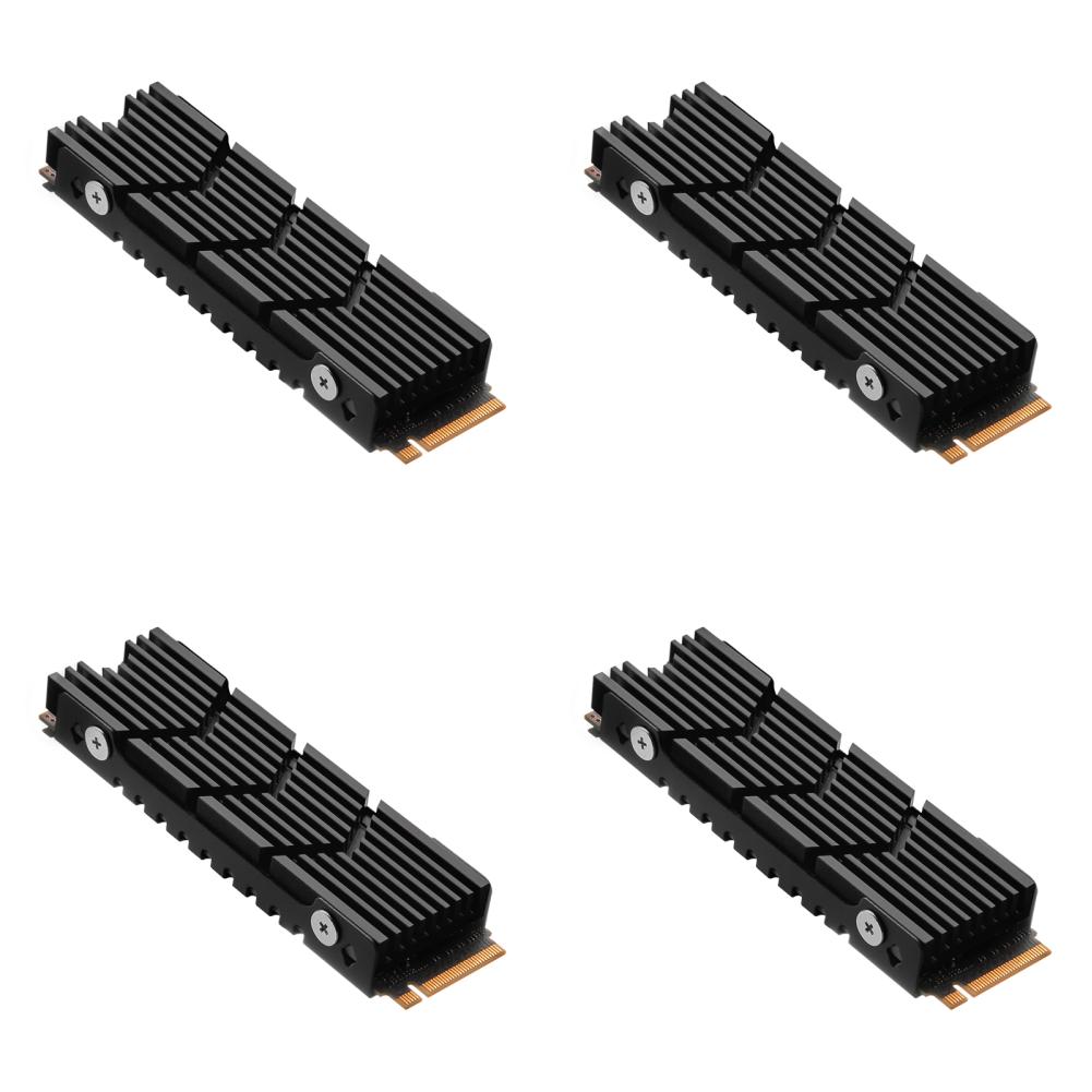 

M.2 2280 радиатор из алюминиевого сплава SSD кулер для игровой консоли PS5 (черный) #C