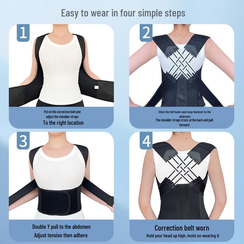 Professional Back Support Posture Corrector for Adults – Anti-Hunchback Correction Device