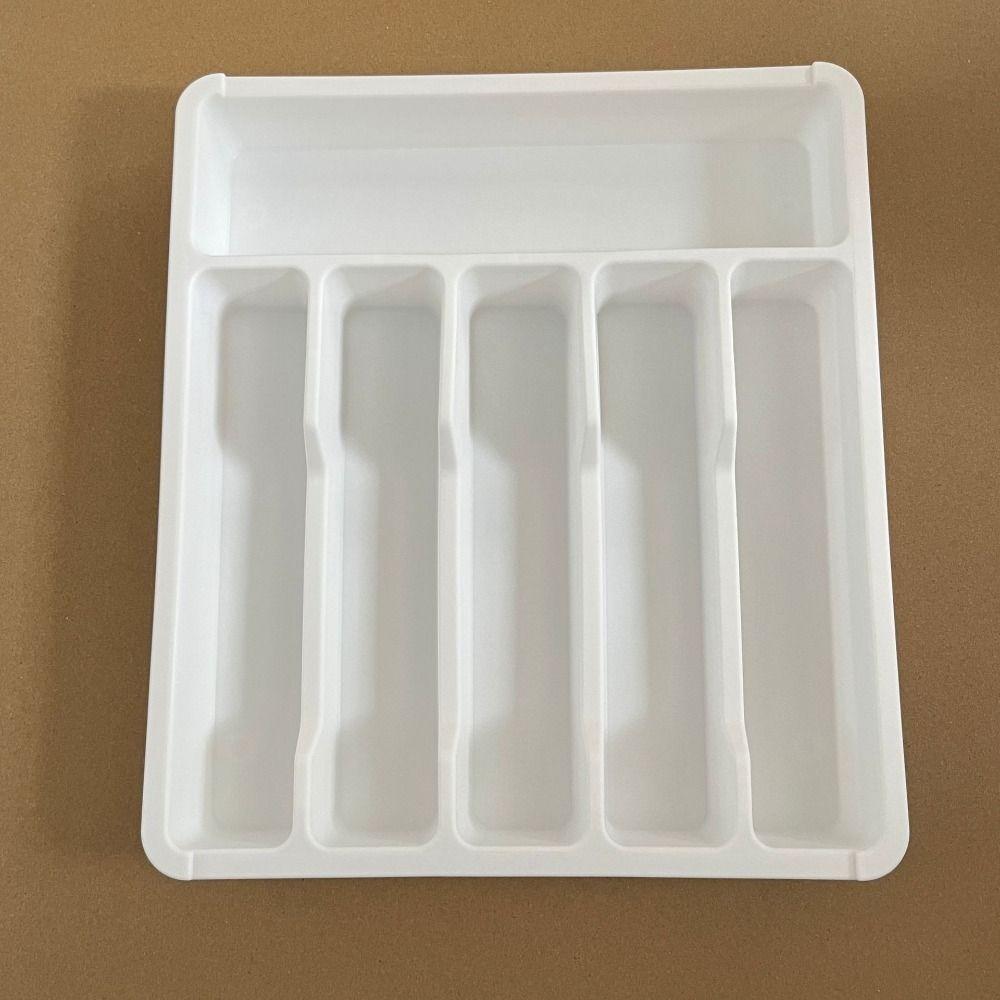 Separation Box Utensil Tray 6 Compartments Fork Spoon Holder  for Kitchen Gadgets