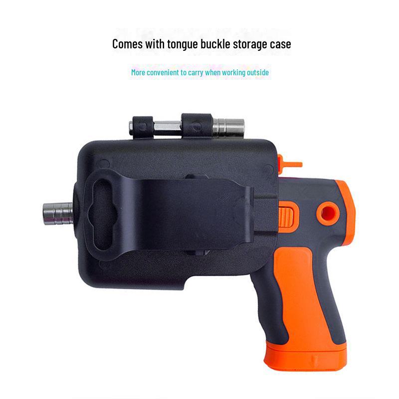 Multi-Angle Ratchet Screwdriver Set with Gun-Shaped Handle and Chrome Vanadium Steel Bits - Versatile Household Repair Tool.