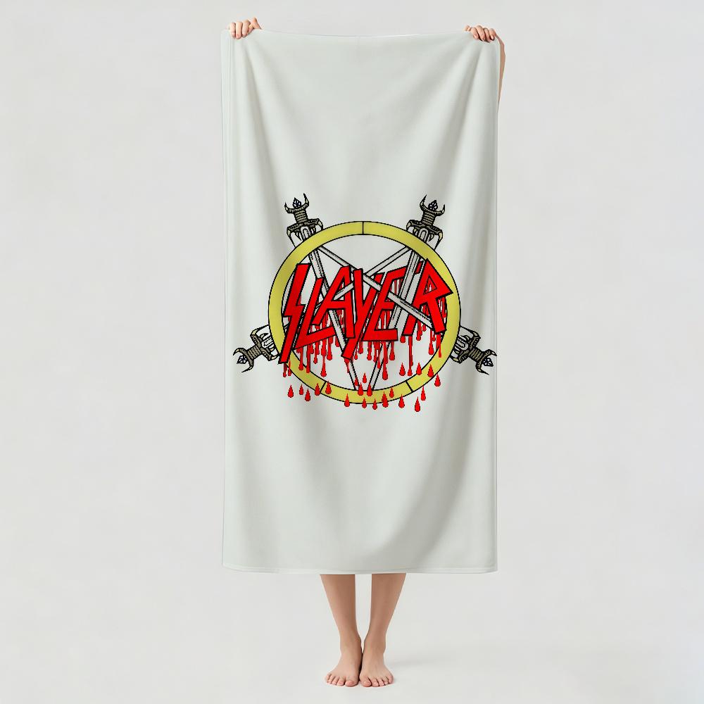 Rock band S-Slayer Towel Drying Bath Towel Applicable To Light Swimming Camping Yoga Beach Out