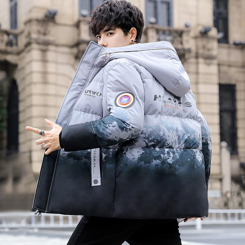 2025 Winter Cold Protection Casual Windproof Men's Fashion Stand-up Collar Thickened Men's Wear Thickened Warm Jacket