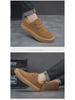 Men's Retro British Style Soft Sole Casual Leather Shoes - Korean Inspired, Large Sizes 45-46, Youthful Driving Loafers