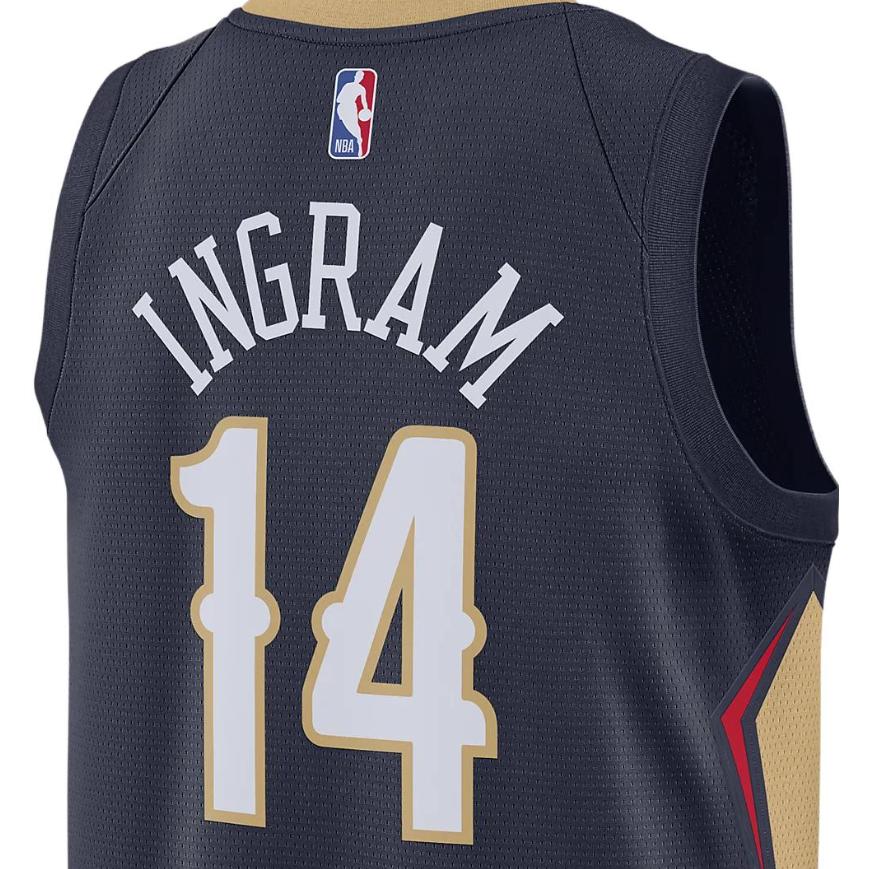 Nike Brandon Ingram New Orleans Pelicans Jersey Blue Unisex Streetwear DN2014-420