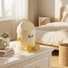 Round Garbage Bin with Lid Storage Bucket Creative Waste Bin  Bedroom