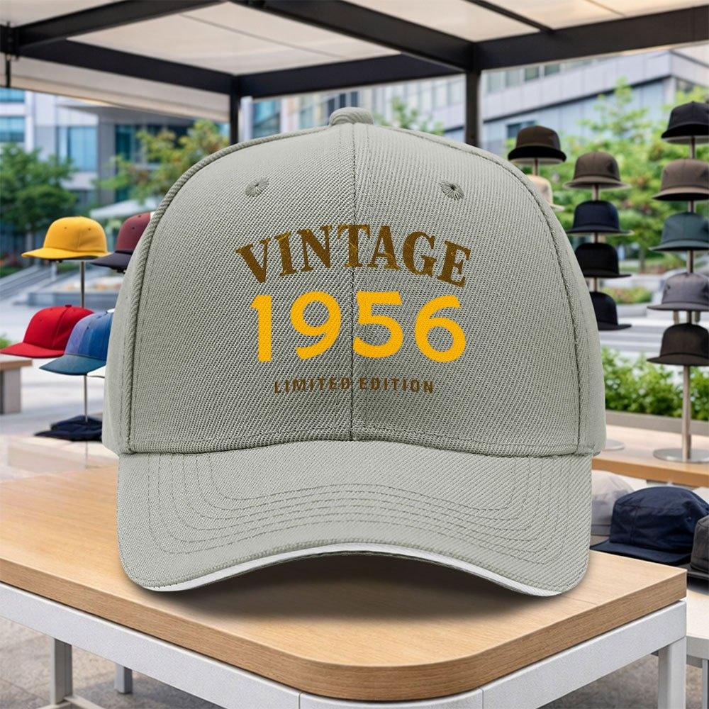 Vintage Limited Edition Adjustable Duckbill Baseball Cap Retro Outdoor Sports Cycling Music Festival HipHop Christmas Gift