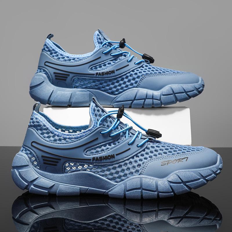 

Летние новые сандалии дышащие полые нескользящие пляжные туфли с отверстиями молодежная спортивная и обувь для отдыха обувь из тонкой сетки 39