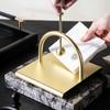 1pc Square Tissue Holder Gold Arch Bridge Napkin Dispenser Holder Hotel Restaurant Table Decoration Napkin Holder European