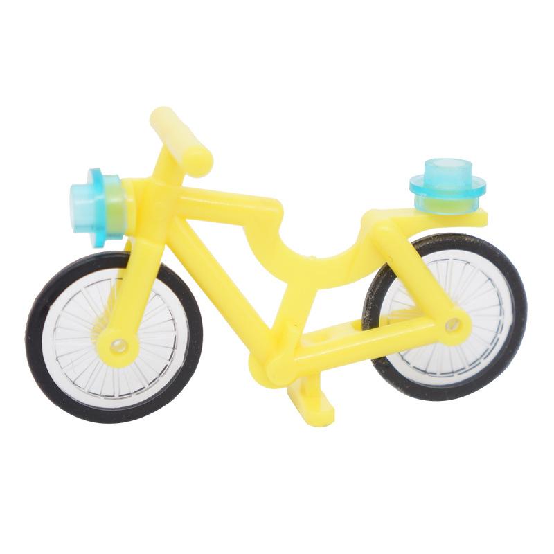 Small Particle Building Block Miniature Universal Accessories Small Bicycle Laser Bread Banana Fish Hot Dog Toy