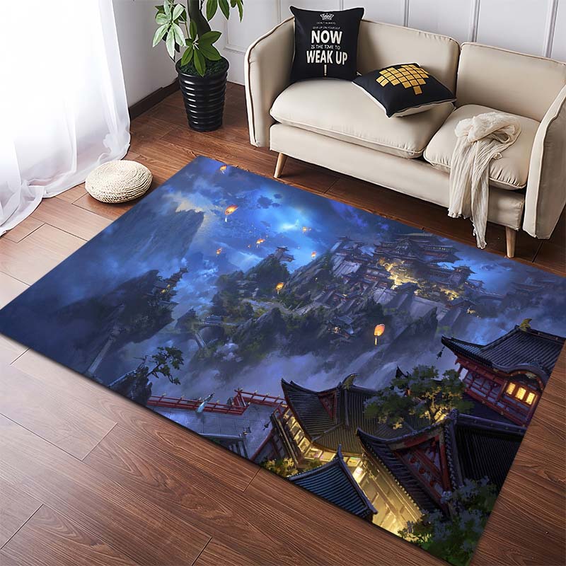 

Dark Fantasy Ghost Ship Storm Ocean Area Rug, Non-Slip Floor Mat for Living Room 40x60cm( 15x23in )