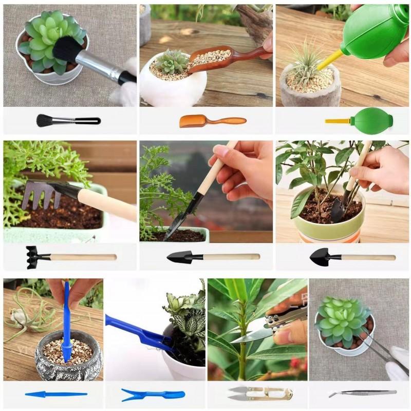 23-Piece Garden Tool Set With Spray Bottles Pruning Shears Gloves Weeding Tools Home Gardening