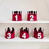 1pc Birthday Crown Hat for Kids Red Felt Princess Crown with Number First Birthday Party Decorations Favors 1-10th 30th 100th