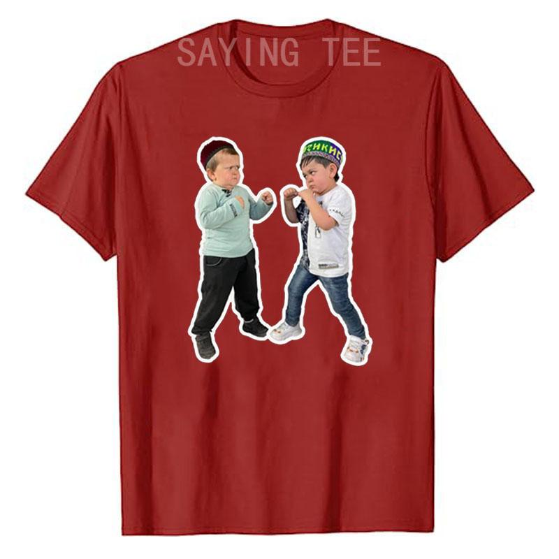 Hasbulla Mini Khabib Meme Funny HasBullah Hope Love TShirt Humor Funny Graphic Outfit Saying Tee Cool Short Sleeve Blouses Gift S