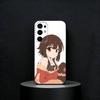 Megumin Anime K-KonoSubaS Phone Case For Samsung S25,S24,S23,S22,S21,S20,Ultra,Plus,FE Black Soft Cover