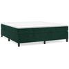 Cadre de lit avec matelas - Maison Exclusive - Vert foncé - 200x200cm - Velours doux