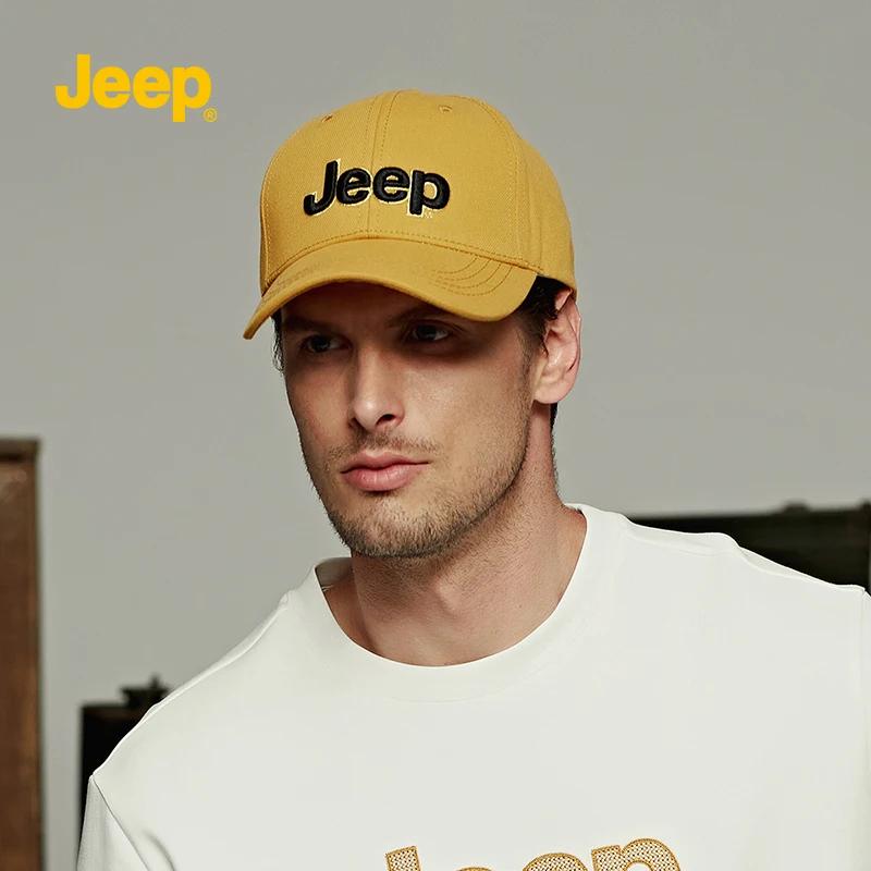 Jeep Men's Baseball Cap Outdoor Sports and Casual Cap Running Cap Trucker Hat Adjustable Fit Sun Protection P213MAD202