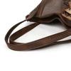 Large Capacity Commuter Shoulder Bag PU Retro Hand Tote Bag