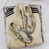 adidas Samba OG Silver Metallic Cracked Leather (Women's)
