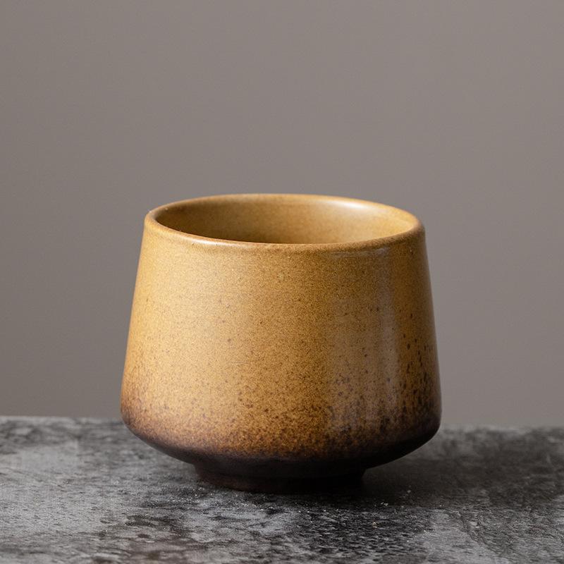 

Japanese-style small teacup fireplace boiled coarse pottery tea cup master cup ceramic single cup coffee cup cafe style 210ml кофейный