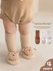 Mink Velvet Thick Baby Floor Shoes & Socks - Warm Cartoon Leather-Soled Infant Booties