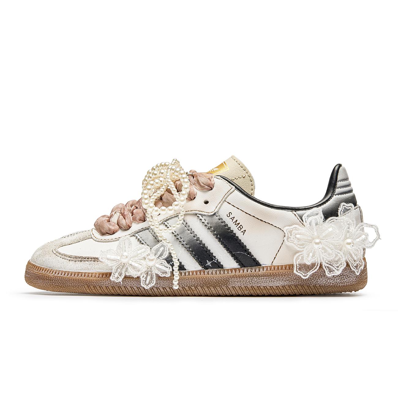 Adidas Originals SAMBA OG Essence Of The World, Farewell Poem Cushioning Low top Skateboard Shoes Unisex ID0478(Team1173-) 35⅔