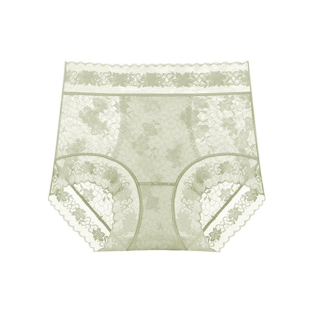 Transparent Lace Slimming Shapers High Waist Women Underwear Lace Butt Lifter Briefs  Girl XL зелёный
