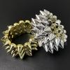 Fashion Statement Wide Bangle Rivet Detail Retro Punk Bracelet Elastic Wrist Band Y2K Jewelry Exaggerated Look