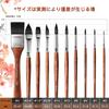 Watercolor brush set, professional grade, soft synthetic squirrel hair brushes, 10 brushes, watercolor, versatile, for beginners to professionals, sch