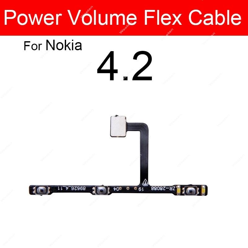 Cavo Flessibile Pulsanti di Accensione Per Nokia 1 2 2.1 3 3.1 3.2 4.2 5 5.1 X2 X3 X5 XL Plus Cavo Flessibile Tasti Volume Parti di Ricambio Tasti Laterali