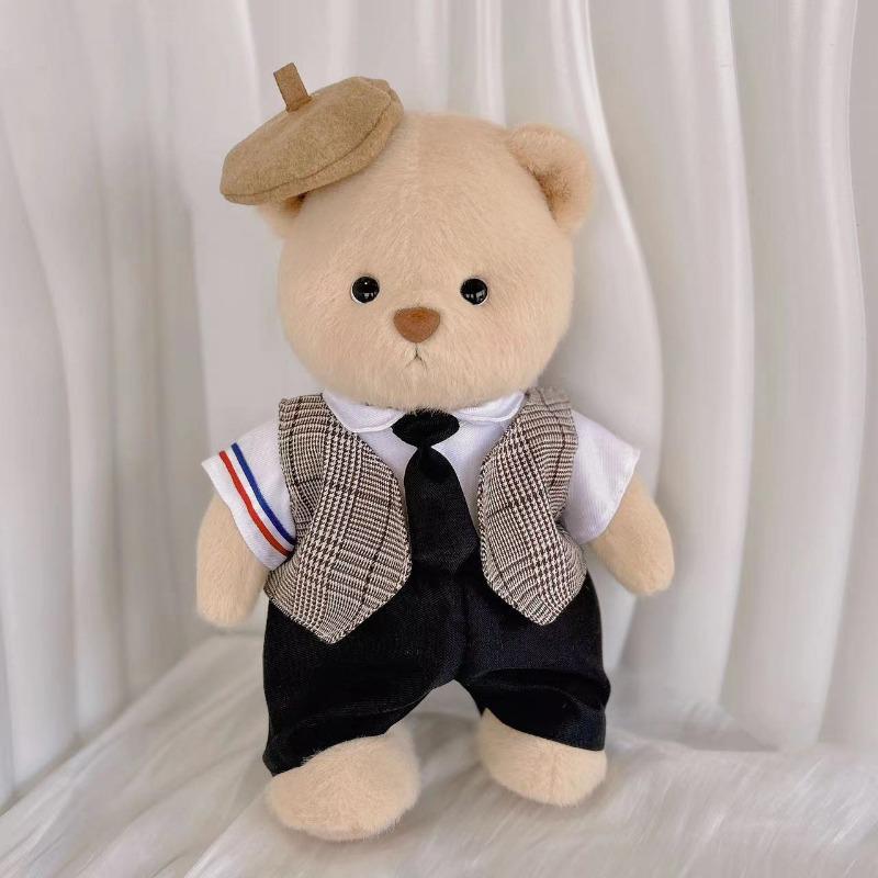 30cm Handmade Original Teddy Bear Stuff Plush Doll With Clothes Lina Bear Kawaii Plushies Birthday Gift For Children Girlfriend