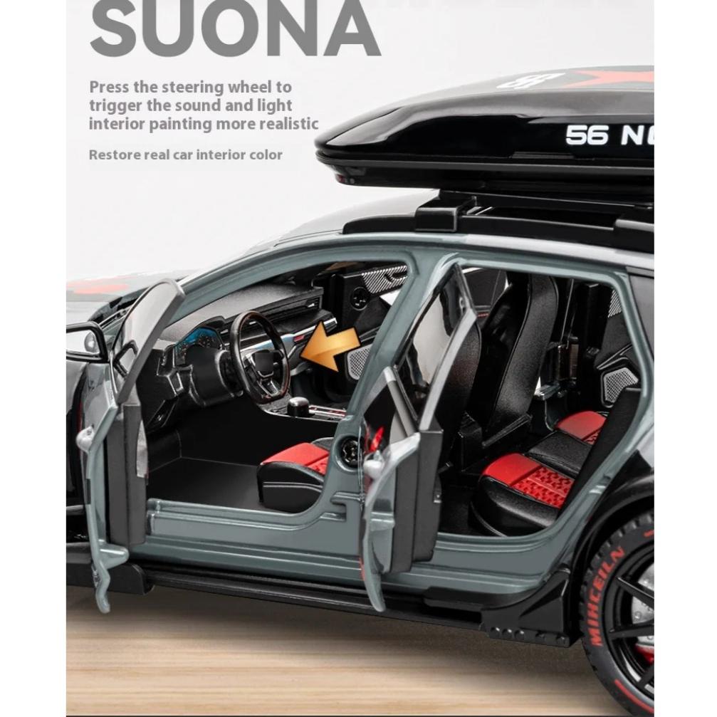 1/24 Scale RS6 Avant Station Wagon Alloy Racing Car Model Die-cast Metal Track Sports Car Vehicles Model Sound Light Kids Toy Gift