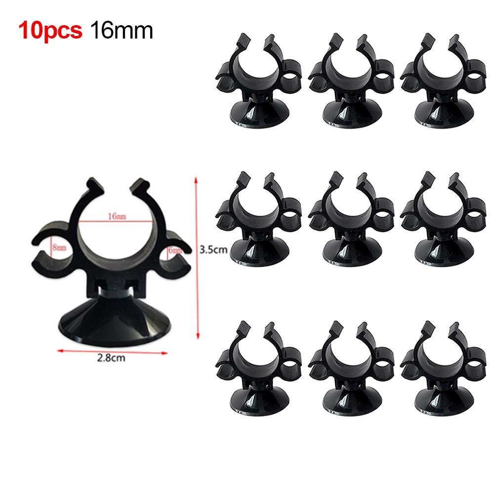 10Pcs ABS Plastic Rubber Fish Tank Sucker Clip Oxygen Tube Clip  for Power Cord Filter Wire