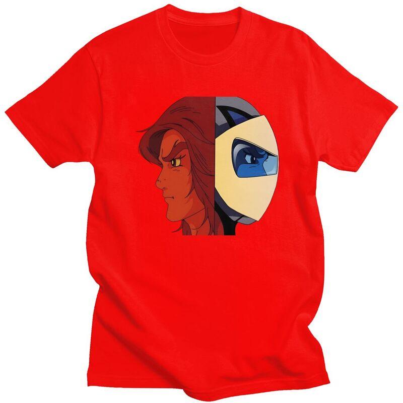 Custom Mens Actarus Goldrake T Shirt Short Sleeve Cotton Tshirt Leisure UFO Robot Goldorak Grendizer Tees Loose Fit Clothing S