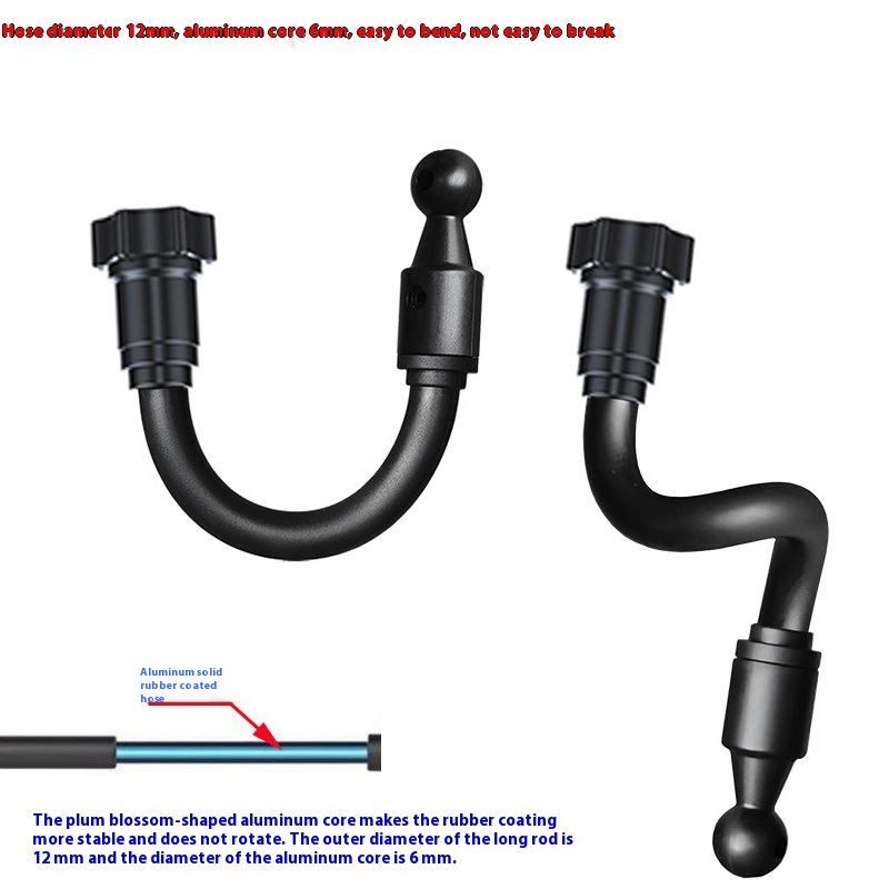 1Pcs 360 Degree Rotating Arm Flexible Adapters For Car Vent Dashboards Phone Holder 17mm Ball Mount Extension Adapter