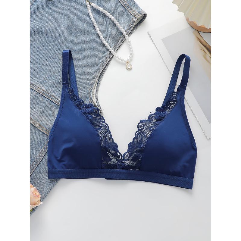 Bra size seamless bra without steel ring lace underwear English internal standard