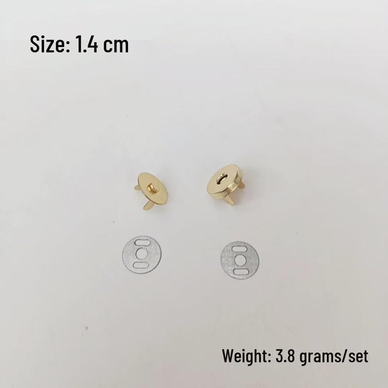 Unsichtbare magnetische Druckknöpfe ohne Nähen - 1,4 cm & 1,8 cm für Taschen, Geldbörsen und Mäntel