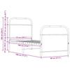 Bed Frame without Mattress 75 x 190 cm Smoked Oak Wood Composite